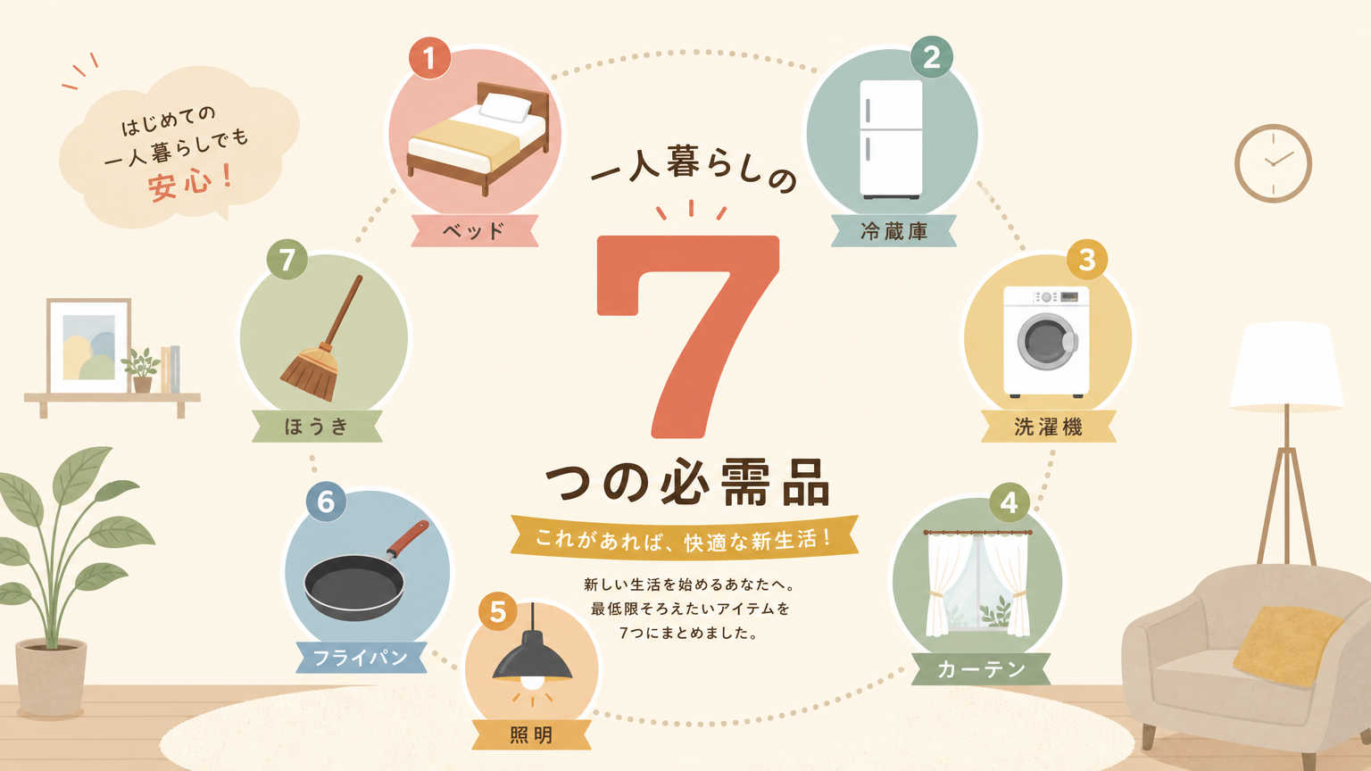 一人暮らしの必需品とは？最低限揃えるべきものの結論